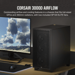 كيس Corsair 3000D Airflow Mid-Tower ATX Black thumbnail 3