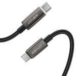 كيبل AceFast C23-03 USB-C إلى USB-C 60W 1.2m أسود thumbnail 3