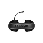 سماعات Corsair HS35 ستيريو مع ميكروفون 3.5mm أسود thumbnail 5