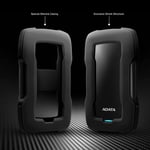 ADATA HD330 1TB USB 3.2 External HDD Black thumbnail 3