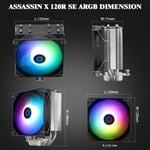 Thermalright Assassin X 120 Refined SE ARGB Air Cooler Black thumbnail 5