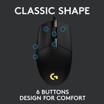 ماوس Logitech G203 LIGHTSYNC 8000 DPI RGB USB أبيض thumbnail 12