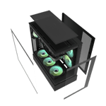 DarkFlash DPX90 Mid-Tower ATX Case Black Tempered Glass thumbnail 4