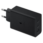 شاحن Samsung Trio 65W بمنفذين USB-C + USB-A thumbnail 1