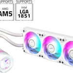 Gigabyte AORUS WATERFORCE II 360 ICE AIO Liquid Cooler White thumbnail 3