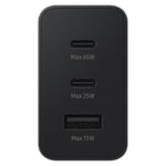 شاحن Samsung Trio 65W بمنفذين USB-C + USB-A thumbnail 4