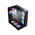 XIGMATEK Aqua V Arctic Mid-Tower ATX Case Black Tempered Glass thumbnail 5