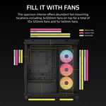 كيس Corsair Frame 4500X Mid-Tower ATX أسود ARGB زجاج مقوى thumbnail 7