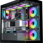 كيس SAMA SV01 Mid-Tower ATX أسود زجاج مقسى thumbnail 11