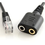 محول Avetron كيبل 2 x 3.5mm إلى RJ9 سماعات thumbnail 3