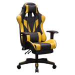 Raptor RGC-100 Gaming Chair - Black & Yellow thumbnail 4