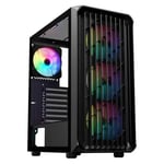 SAMA 205A Mid-Tower ATX Case Black Tempered Glass thumbnail 5