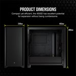 Corsair iCUE 4000D Mid-Tower Case Black Tempered Glass RGB thumbnail 6