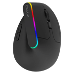 Delux M618C Vertical Ergonomic Wireless Mouse Black thumbnail 4