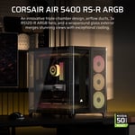 كيس Corsair 5400 RS-R Mid-Tower أسود زجاجي مقوّى ARGB thumbnail 3