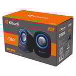 Kisonli V360 Portable USB Mini Speaker - Orange thumbnail 3