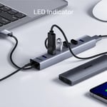 UNITEK Y-3090 7-Port USB 3.0 USB Hub Silver thumbnail 7