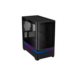كيس ASUS Prime AP202 Micro-ATX أسود زجاج منحني thumbnail 3
