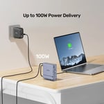 شاحن Unitek DisplayLink محطة توصيل Triple 4K 100W PD رمادي thumbnail 7