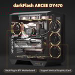 DarkFlash DY470 Mid-Tower ATX Case Black Tempered Glass thumbnail 4