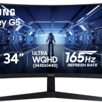 Samsung Odyssey G5 34" UWQHD 165Hz VA Curved Gaming Monitor thumbnail 2