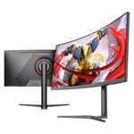 شاشة ألعاب باتريوت منحنية عريضة بحجم 34 بوصة (دقة 2K WQHD - لوحة VA - تردد 240Hz) thumbnail 1