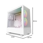 كيس NZXT H5 Flow Mid-Tower أبيض RGB Edition thumbnail 4