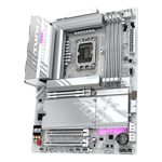 لوحة أم جيجابايت أوروس GIGABYTE Z890 AORUS ELITE WIFI7 ICE باللون الأبيض بمقبس LGA 1851 ودعم ذاكرة DDR5 بحجم ATX thumbnail 5