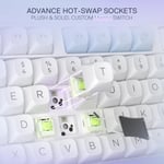 Redragon K673WBP RGB Mechanical Keyboard 75% Gasket Wired/2.4/BT thumbnail 4