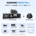 داش كام AZDOME M550 Max 3-Channel 4K thumbnail 9