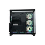 RAPTOR Gilgamesh C712 Mid-Tower ATX Case Black Tempered Glass thumbnail 4