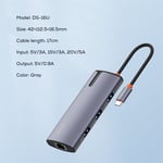 محول LDNIO DS-16U 6-Port USB 3.0 مع إيثرنت و 100W PD رمادي thumbnail 9
