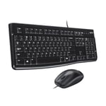 كيبورد Logitech MK120 Full-Size USB وماوس أسود thumbnail 5