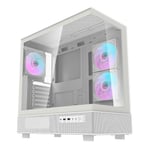 DarkFlash DPX90 Mid-Tower ATX Case White Tempered Glass thumbnail 9