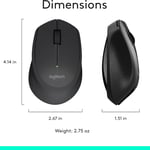 Logitech MK345 Wireless Combo Keyboard and Mouse Black thumbnail 6