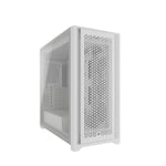 كيس Corsair 5000D Airflow Core Mid-Tower أبيض زجاج مقسى thumbnail 1