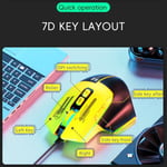 R8 1639 Wired Mouse 3600 DPI Black/Yellow thumbnail 2