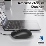 Promate Wired Mouse 2400DPI 4 Buttons Anti-Slip thumbnail 6