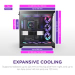 كيس NZXT H9 Flow Mid-Tower ATX أسود RGB thumbnail 4