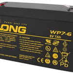 بطارية LONG WP7-6 6V 7Ah Sealed Lead Acid AGM thumbnail 2