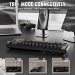كيبورد Attack Shark X66 65% Hot-Swappable Dual-Mode RGB أسود thumbnail 4
