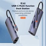 محول LDNIO DS-16U 6-Port USB 3.0 مع إيثرنت و 100W PD رمادي thumbnail 10