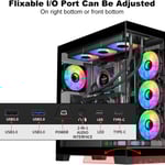 SAMA NEVIEW 4503 Mid-Tower ATX Case Dual Tempered Glass thumbnail 7