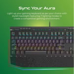 Vertux Tungsten Mechanical Gaming Keyboard Wired Full-Size RGB thumbnail 4