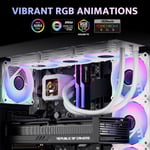 DarkFlash DV360S 360mm AIO Liquid Cooler ARGB White thumbnail 7