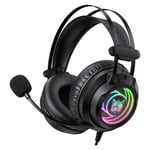 Onikuma X80 Abyss Mirror Wired Gaming Headset 50mm Drivers RGB thumbnail 5