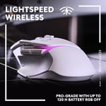 ماوس Logitech G502 X Plus 25600 DPI Lightspeed Wireless RGB أبيض thumbnail 4