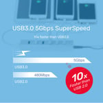 UNITEK Y-3090 7-Port USB 3.0 USB Hub Silver thumbnail 12