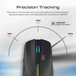 Promate Kitt Wireless Ergonomic Optical Mouse LED Rainbow thumbnail 7