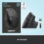 ماوس Logitech Lift Vertical Ergonomic 4000 DPI لاسلكي وردي thumbnail 33